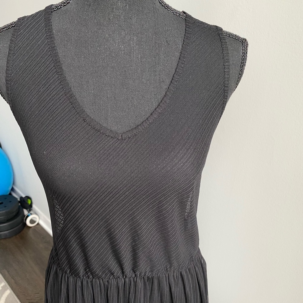 O2 Collection Black Mesh Dress - Picture 6 of 7